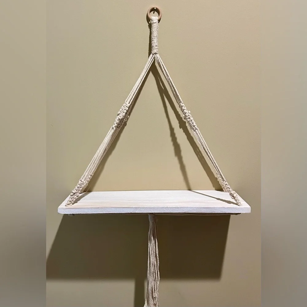 Macrame Paulowina Wood Plant Hanger
